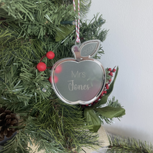Load image into Gallery viewer, Personalised Apple Christmas Ornaments