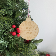 Load image into Gallery viewer, Best Teacher Ever Christmas Ornaments