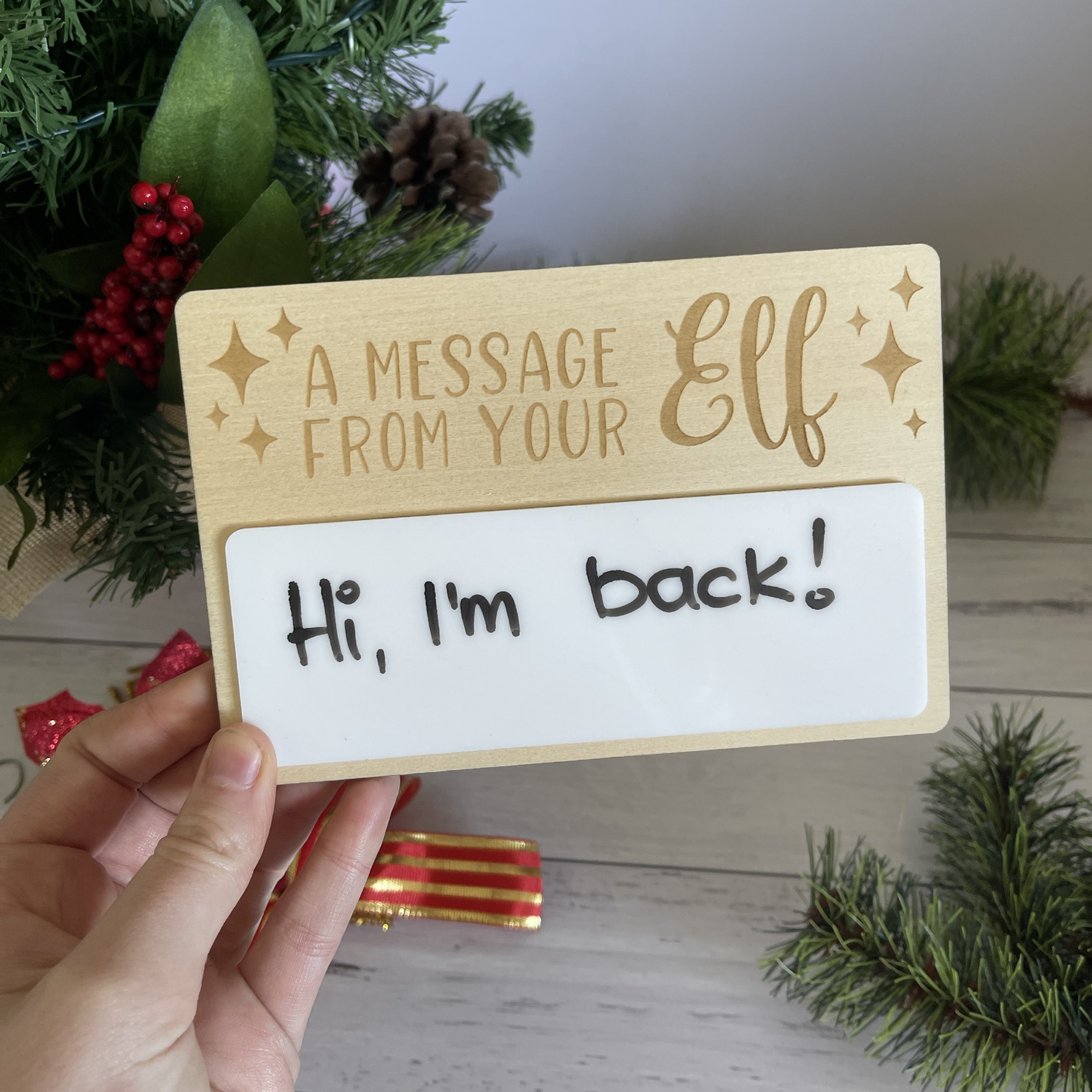 A Message From Your Elf Whiteboard
