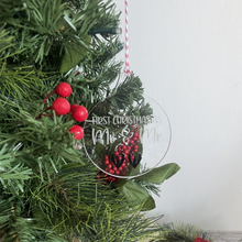 Load image into Gallery viewer, First Christmas Married Christmas Ornaments