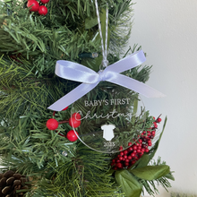 Load image into Gallery viewer, Personalised Baby’s First Christmas Ornament