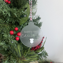 Load image into Gallery viewer, Personalised Baby’s First Christmas Ornament
