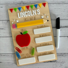 Load image into Gallery viewer, First Day Dry Erase Board - Back to School