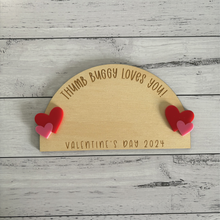 Load image into Gallery viewer, Thumb Buggy Loves You - Valentines Day Thumbprint Board