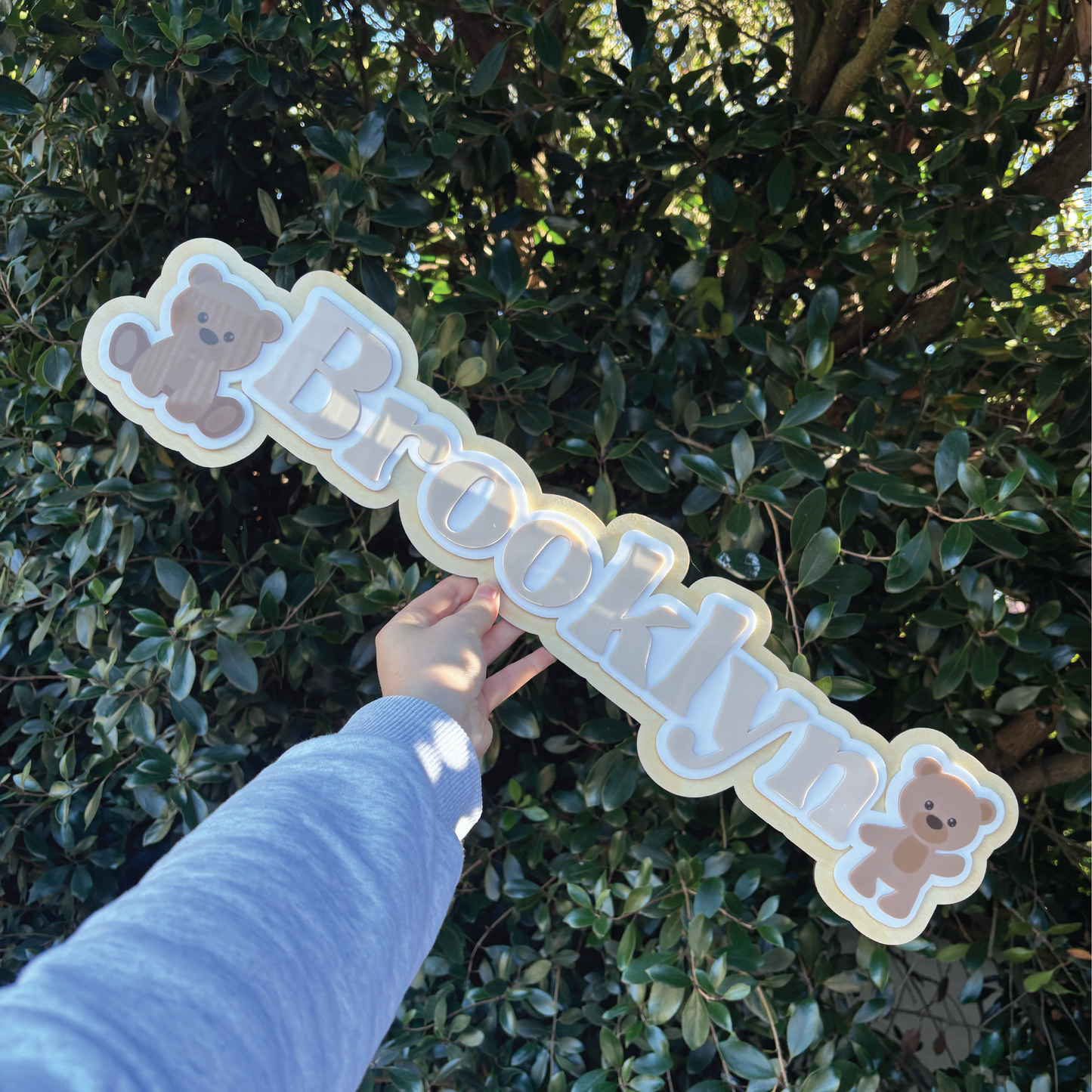 Bear Themed Name Plaque
