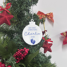 Load image into Gallery viewer, Personalised Baby’s First Christmas Ornament