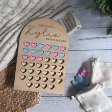 Load image into Gallery viewer, Personalised Midwife in the Making Milestone Tracker