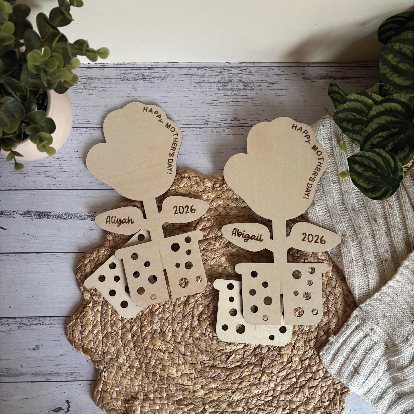 Standing Handprint Flower Keepsake
