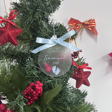 Load image into Gallery viewer, Personalised Baby’s First Christmas Ornament