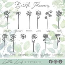 Load image into Gallery viewer, Custom Wooden Birth Month Flower Bouquets