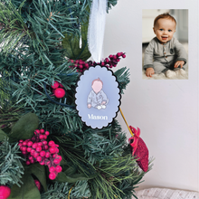 Load image into Gallery viewer, Custom Hand-Drawn Portrait Ornament