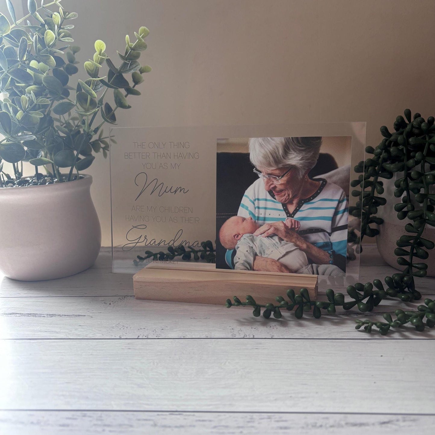 Personalised Acrylic Photo Plaque