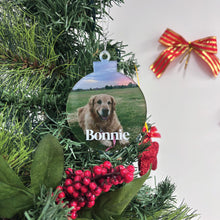 Load image into Gallery viewer, Custom Photo Christmas Ornament