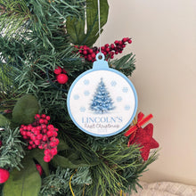 Load image into Gallery viewer, Personalised Baby's First Christmas Ornament