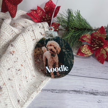 Load image into Gallery viewer, Custom Photo Christmas Ornament