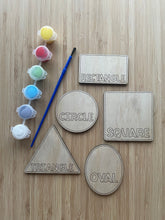 Load image into Gallery viewer, DIY Wooden Painted Shapes