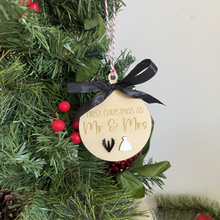 Load image into Gallery viewer, First Christmas Married Christmas Ornaments
