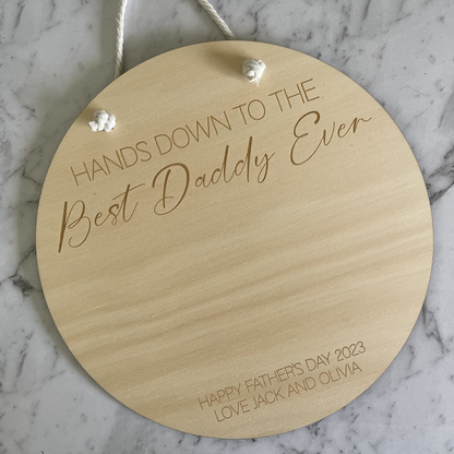 Kids Handprint Plaque