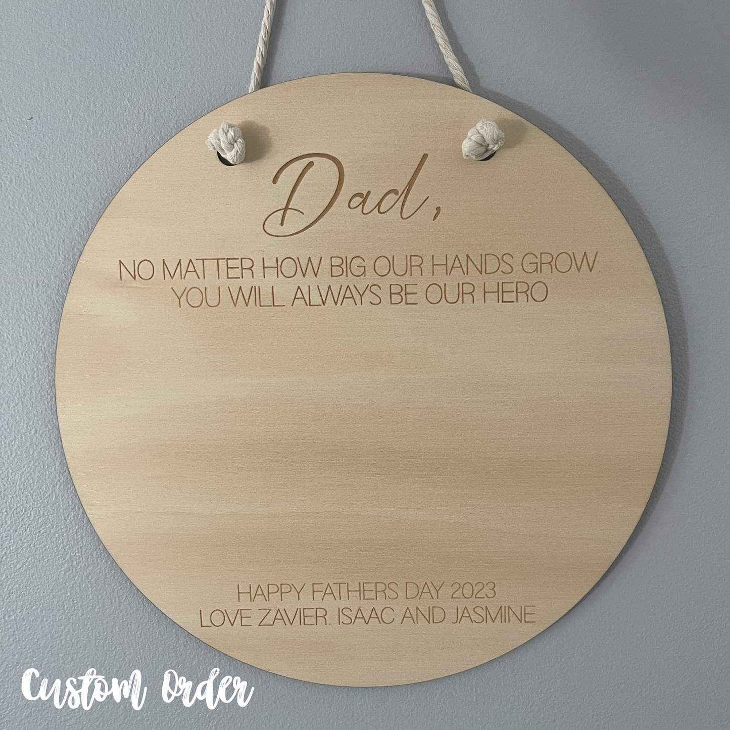 Kids Handprint Plaque