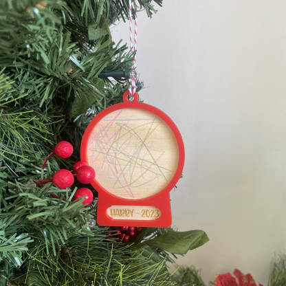 Children’s Hand Drawn Christmas Ornament
