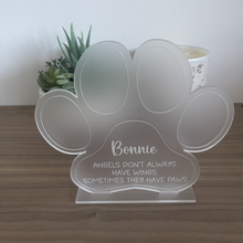 Load image into Gallery viewer, Pet Paw Print Memorial Plaque
