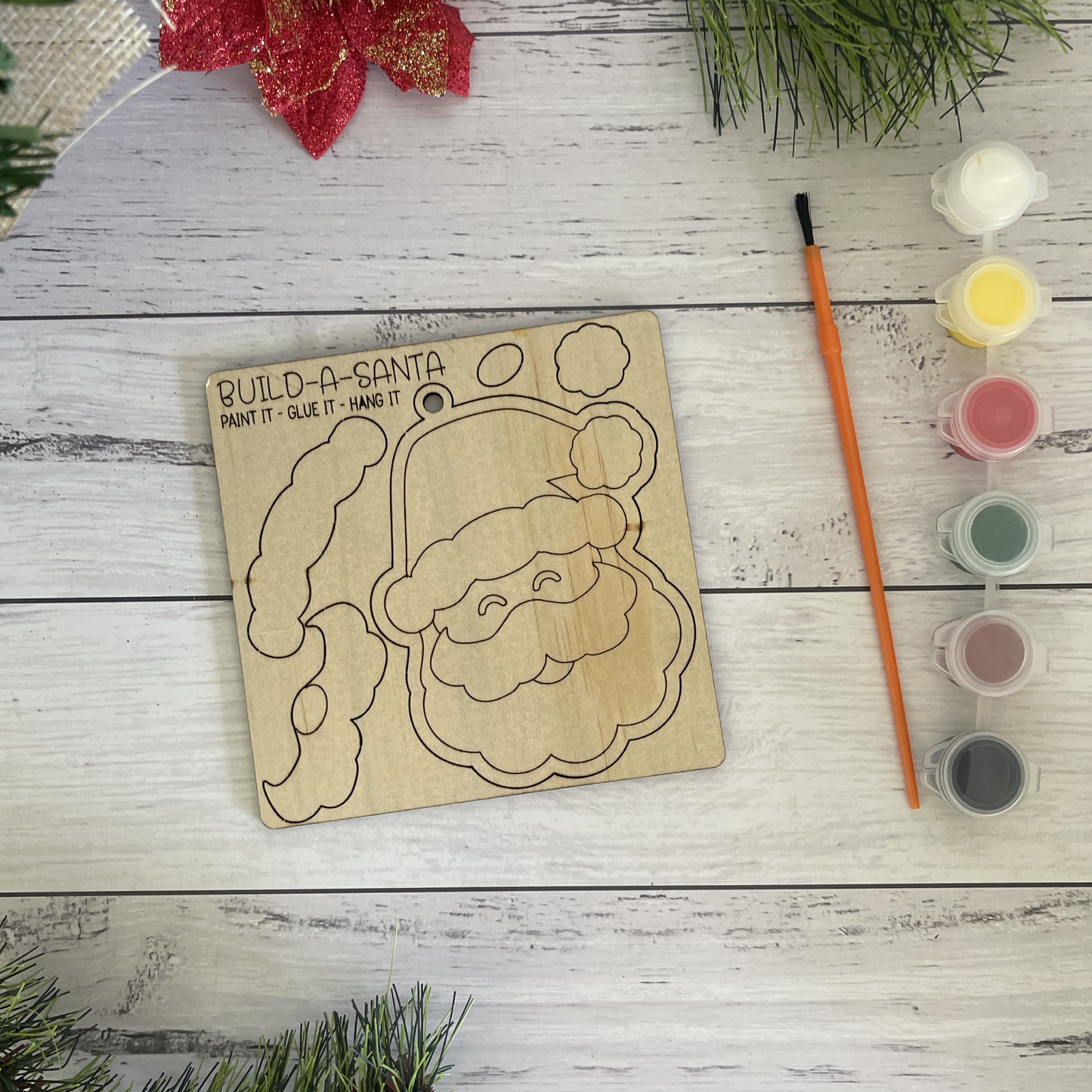 DIY Painted Pop Out Christmas Ornaments