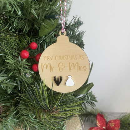 First Christmas Married Christmas Ornaments