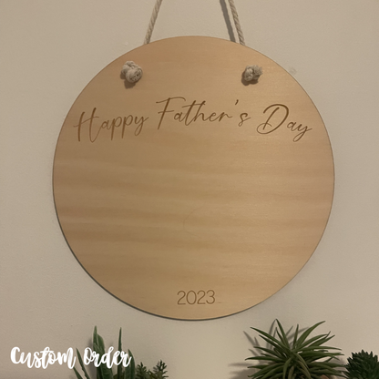 Kids Handprint Plaque