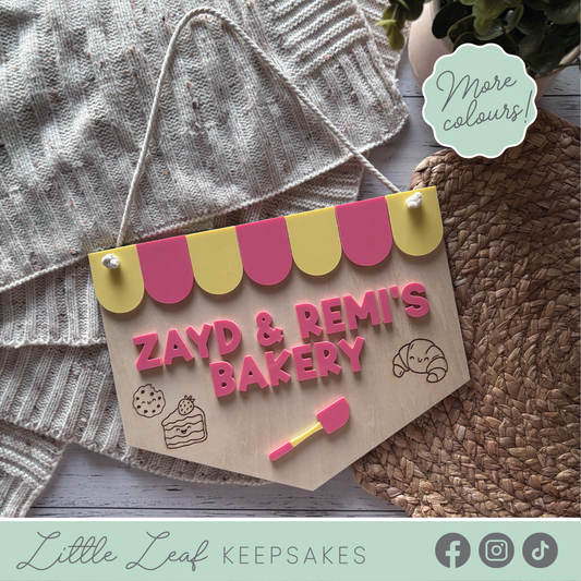 Personalised Wooden Bakery Sign