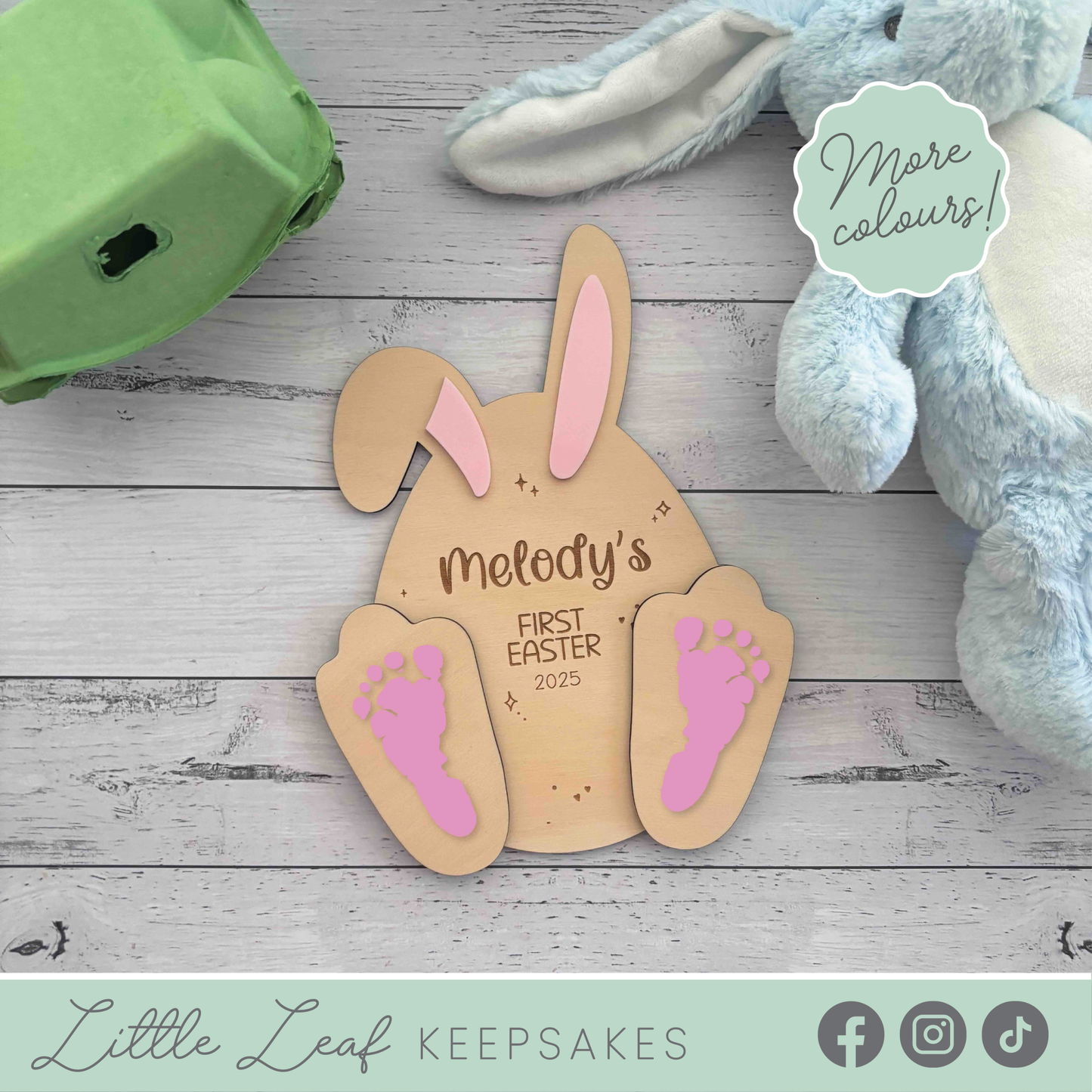 Personalised My First Easter Footprint Keepsake