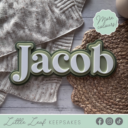 Triple-Layered Acrylic Name Sign