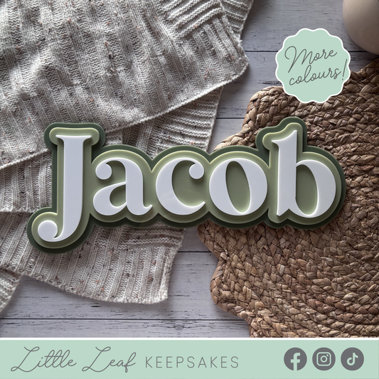 Triple-Layered Acrylic Name Sign