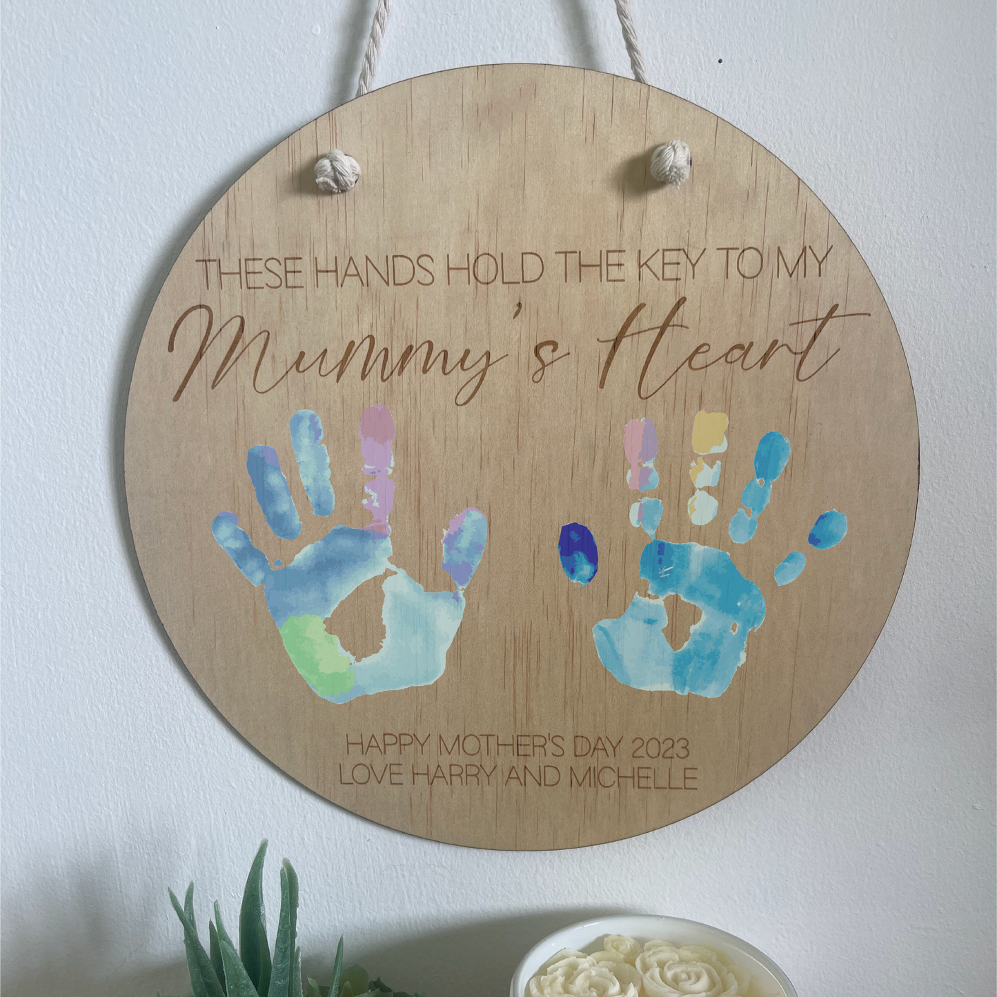 Kids Handprint Plaque