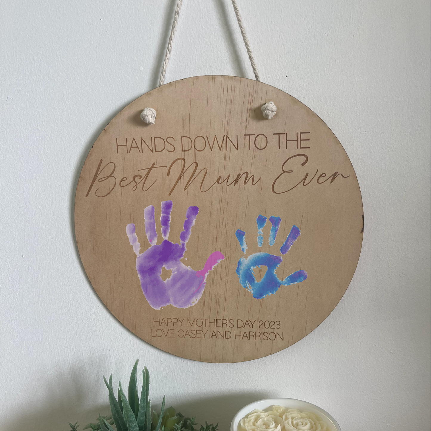 Kids Handprint Plaque