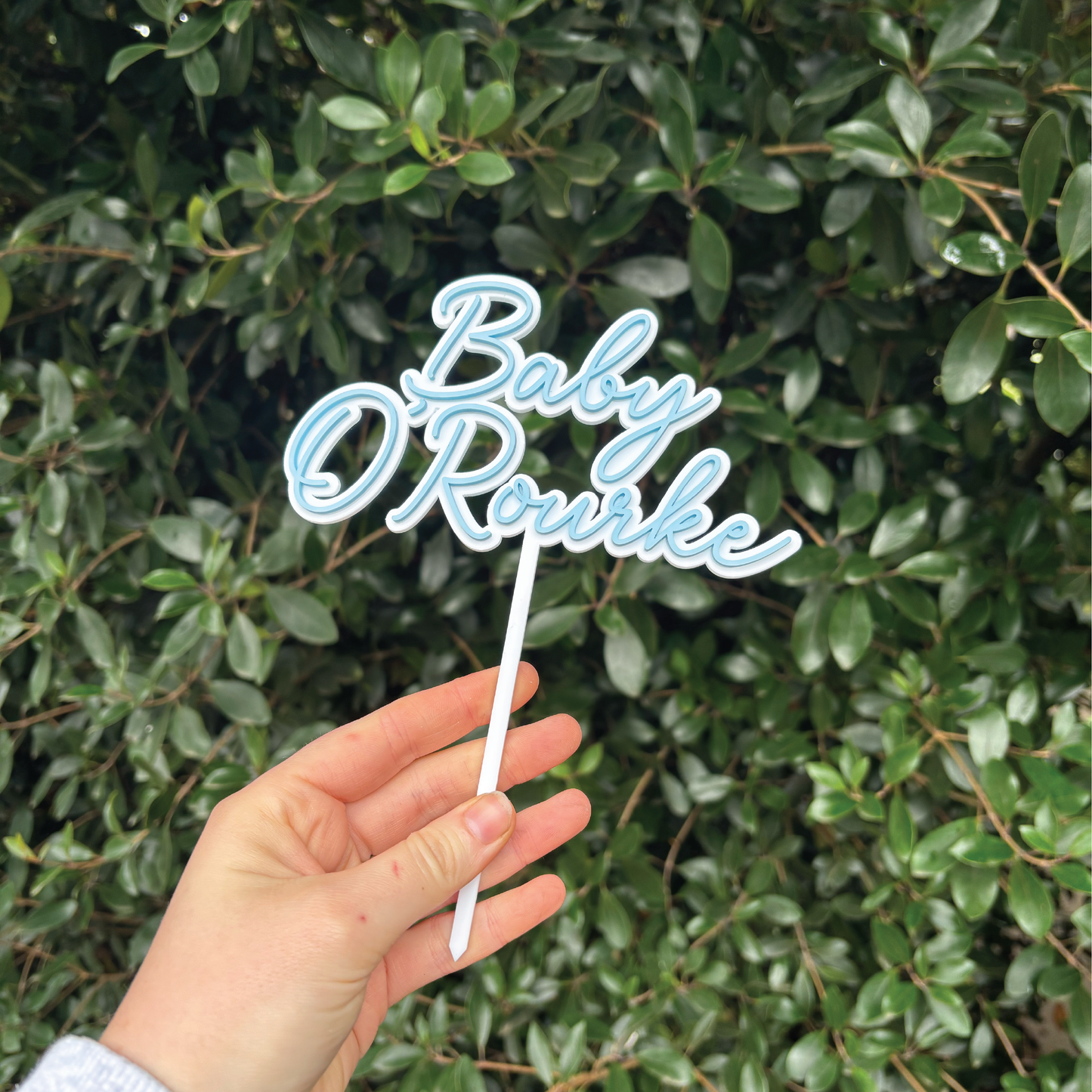 Personalised Baby Shower Cake Topper