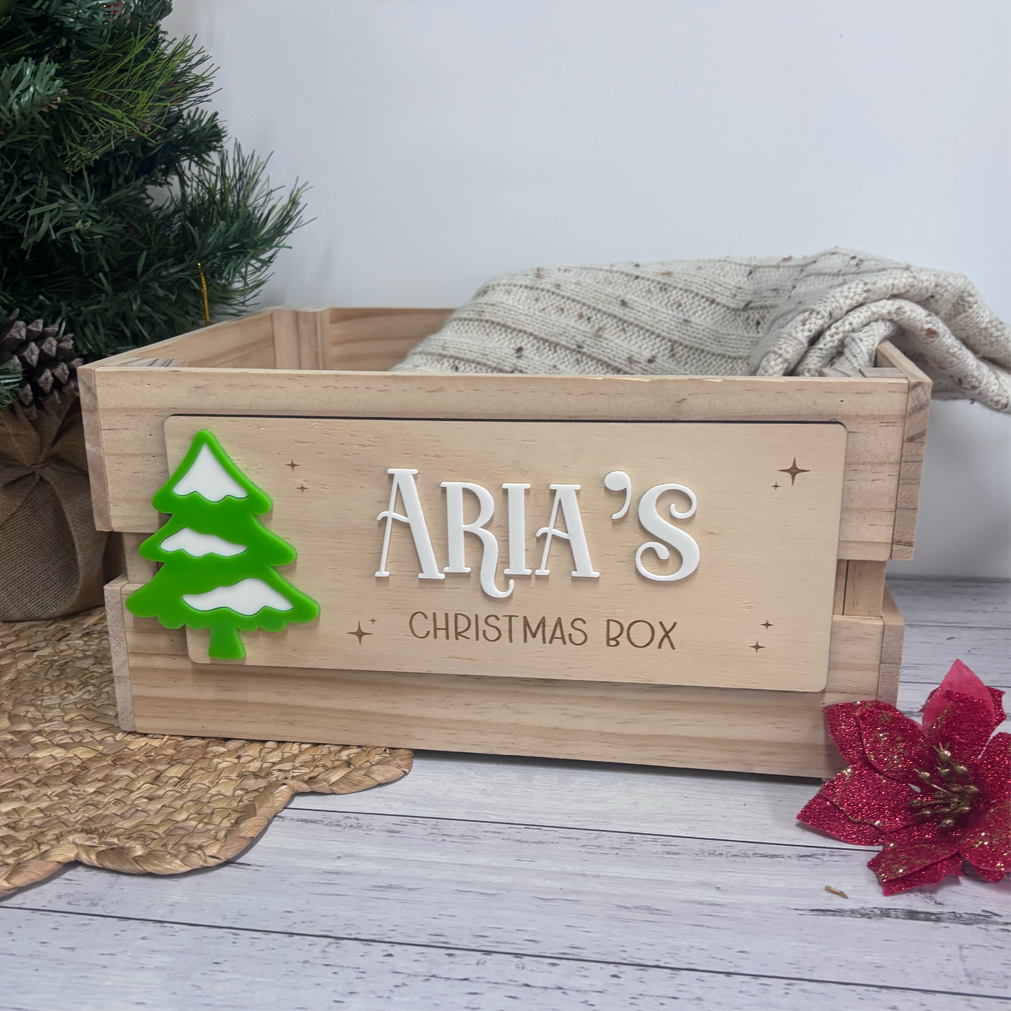 Custom Christmas Crates & Plaques