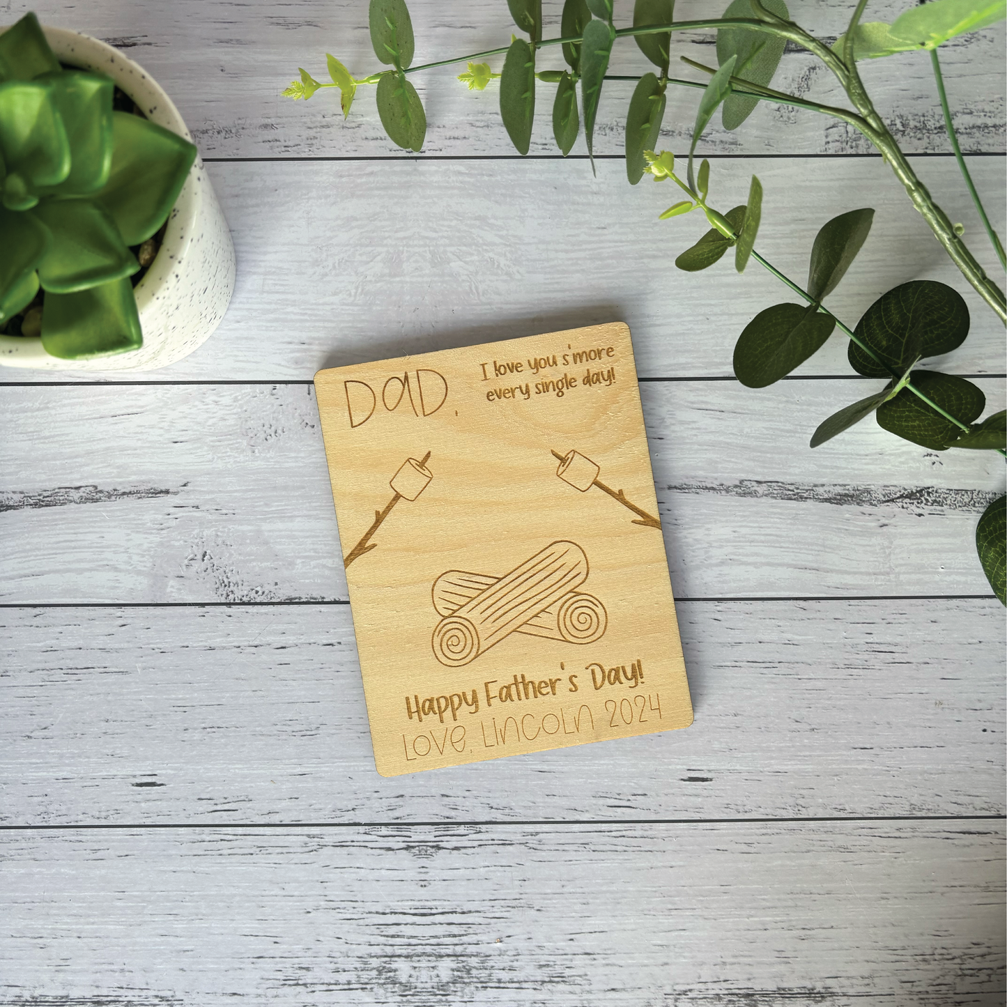 Love You S'More Everyday - Magnet or Plaque