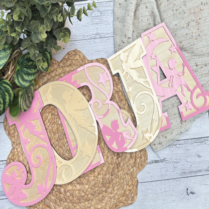 Fairy Themed Nursery Sign Letters