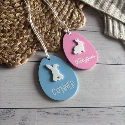 Personalised Acrylic Easter Basket Tags