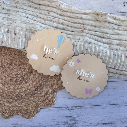 Birth Announcement Plaques