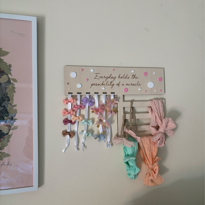 Personalised Bow and Headband Organiser