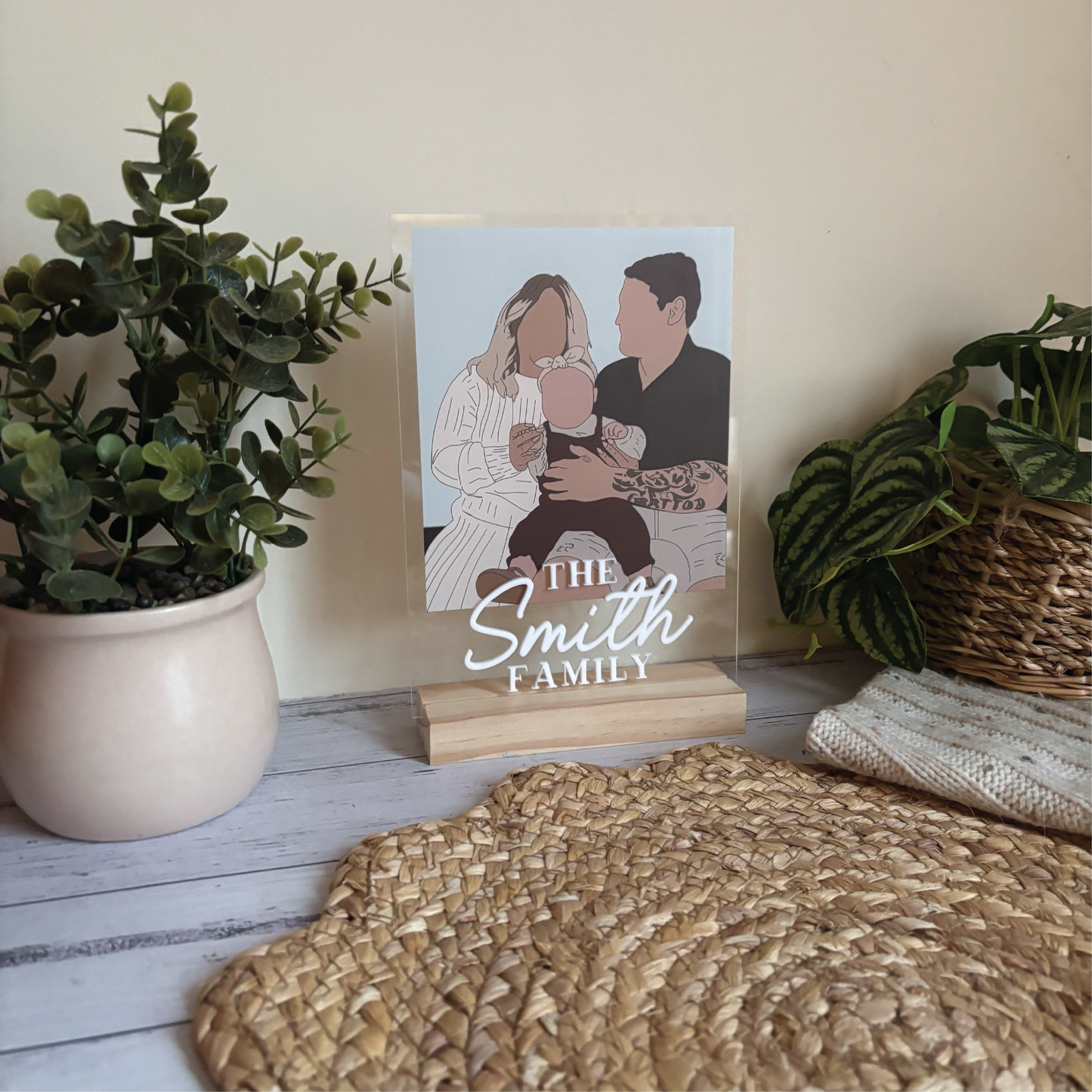 Custom Photo Illustrated Acrylic Keepsake