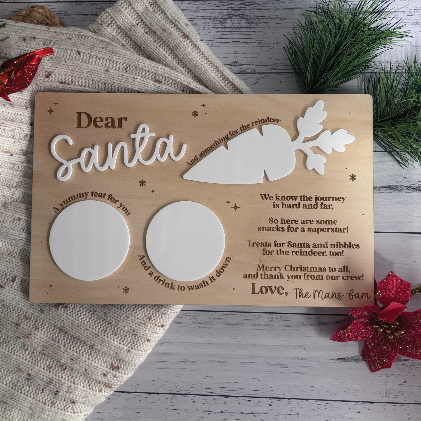 Christmas Eve Santa Tray - Cookies for Santa