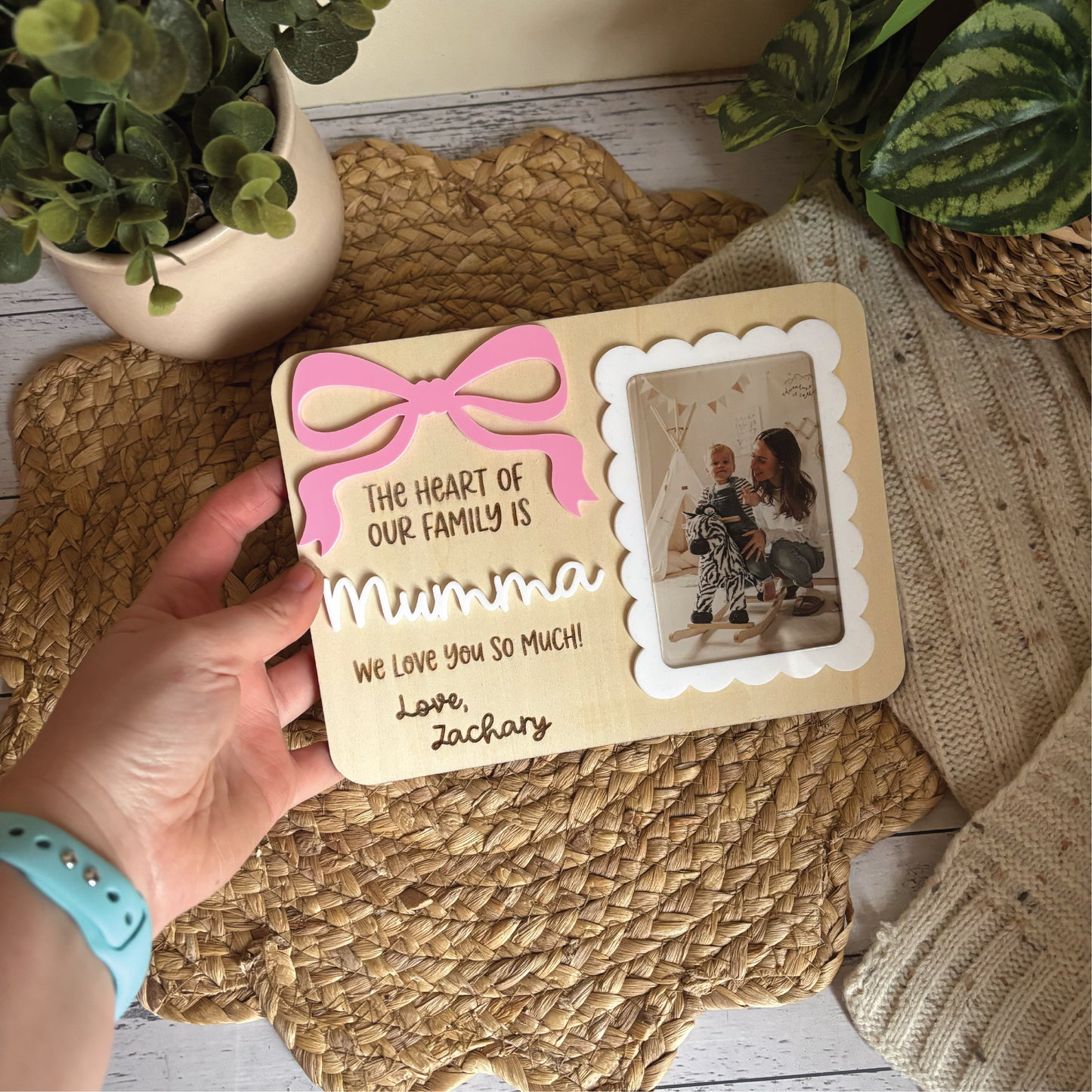 Custom Magnetic Bow Photo Frame