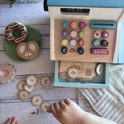 Personalised Aussie Animal Wooden Play Money Set