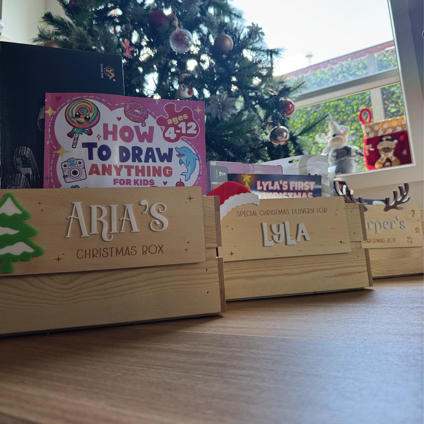 Custom Christmas Crates & Plaques