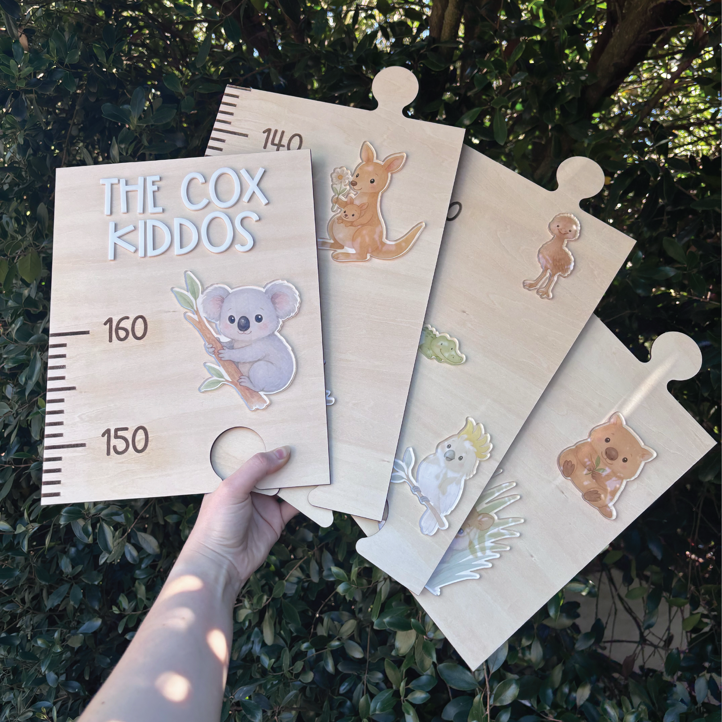 Personalised Australian Animal Growth Chart