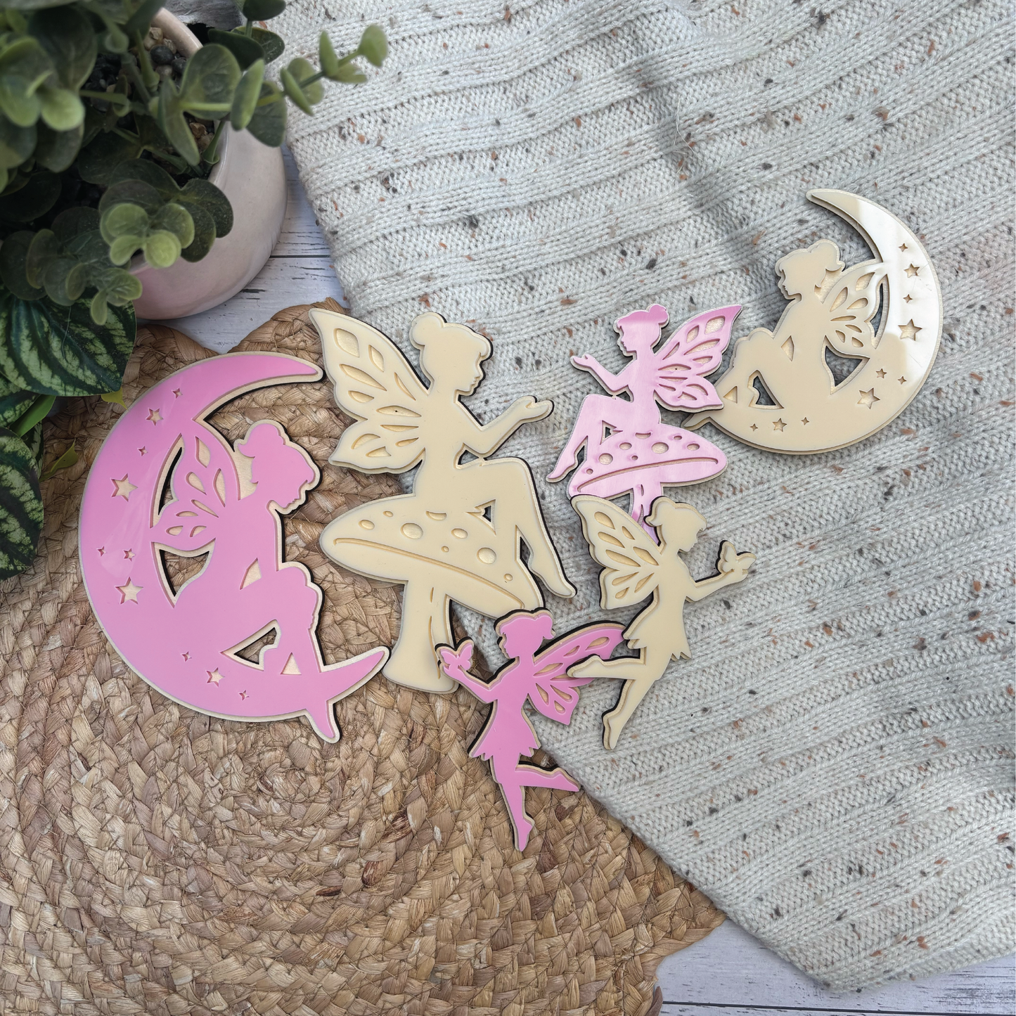 Enchanting Acrylic Fairy Wall Decor