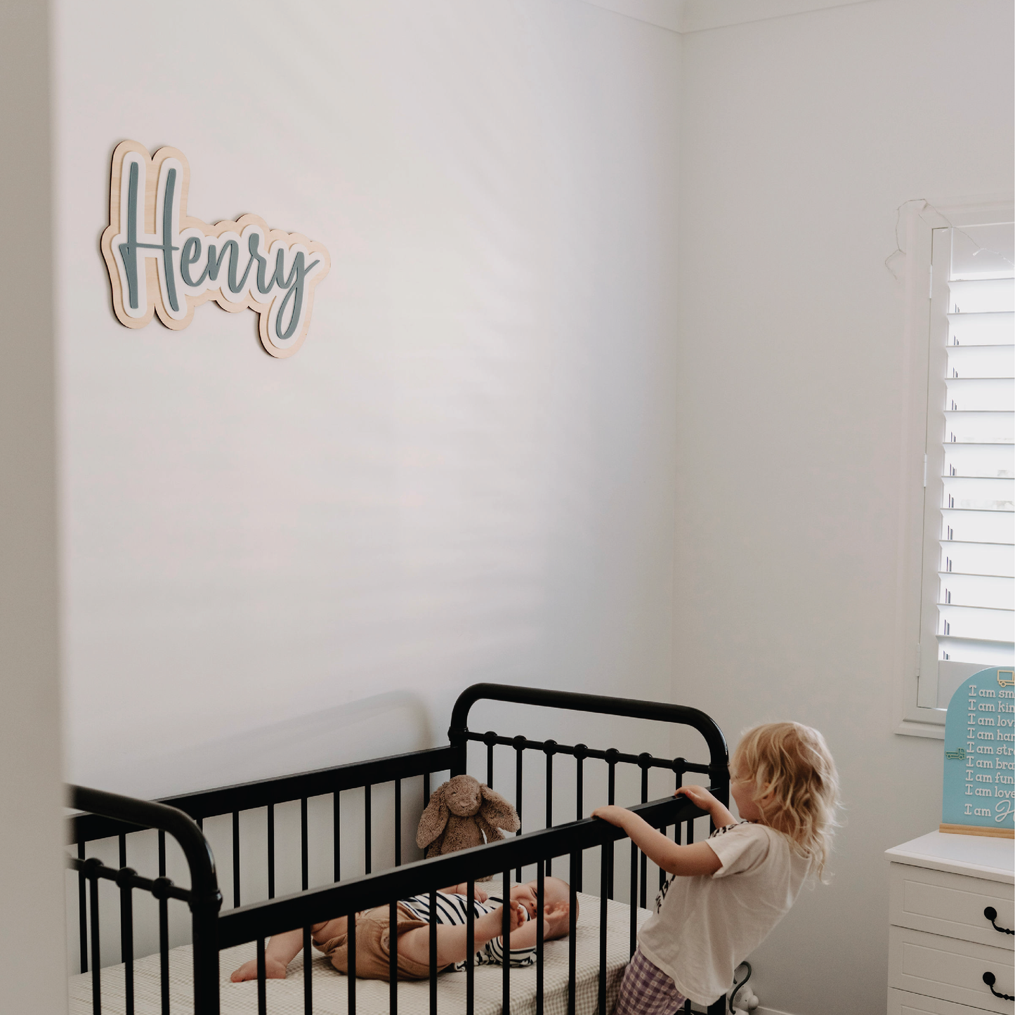 Custom 3D Layered Wood & Acrylic Name Signs