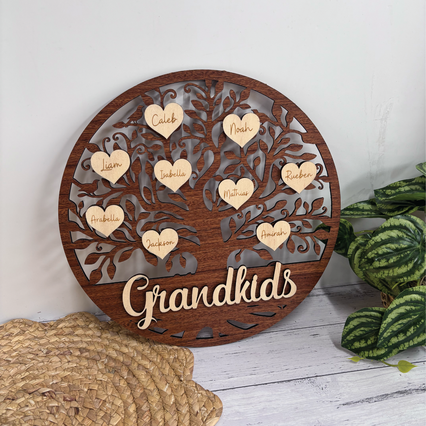 Personalised Wooden Family Tree